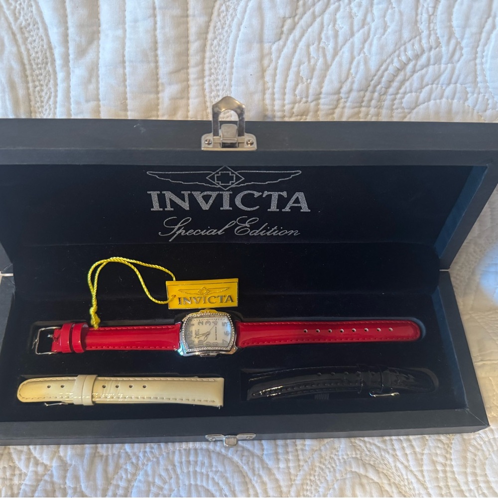 Invicta Lupah Special Edition with Red Strap
